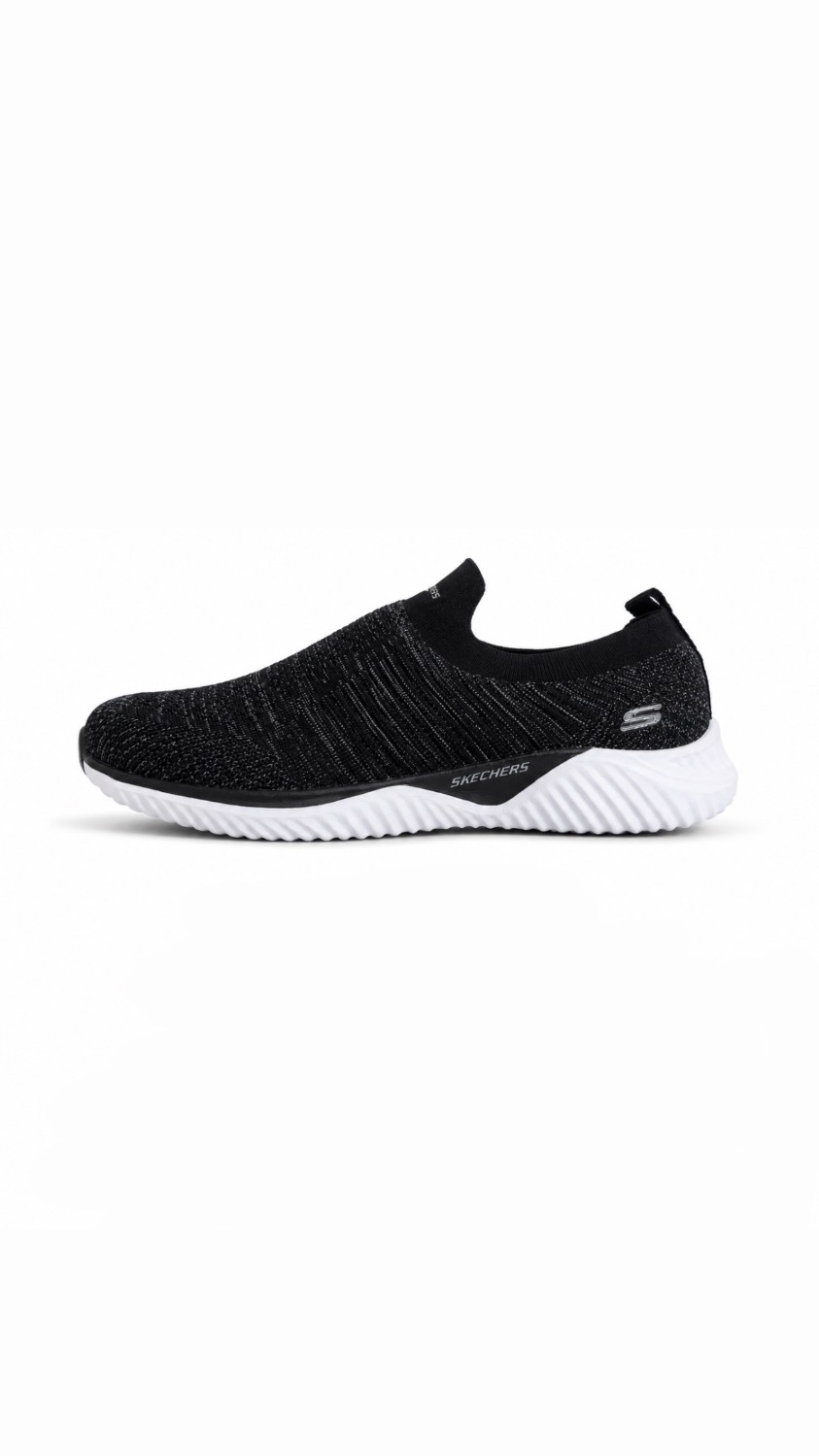 کتانی اسکیچرز کلود سفید طوسی | skechers cloud