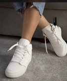 کفش کتانی مردانه زنانه نایک جردن وان ساقدار سفید Nike Air Jordan 1